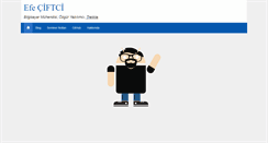 Desktop Screenshot of efeciftci.com